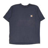 Carhartt T-Shirt - Large Blue Cotton