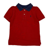 Age 3 Polo By Ralph Lauren Polo Shirt - 3XS Red Cotton
