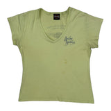 Harley Davidson T-Shirt - Large Yellow Cotton