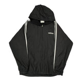 Adidas Windbreaker - Large Black Polyester