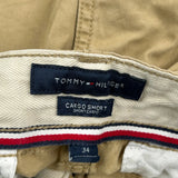 Tommy Hilfiger Cargo Shorts - 34W 9L Khaki Cotton