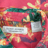 Island Republic Floral Hawaiian Shirt - Large Multicoloured Cotton Blend