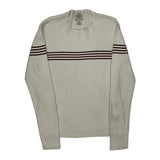 Ralph Lauren Striped Sweater - XL Cream Cotton