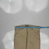 Wrangler Carpenter Trousers - 35W 30L Beige Cotton