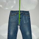 501 Levis Jeans - 35W 30L Blue Cotton