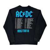 Ac/Dc Band Sweatshirt - Small Black Cotton