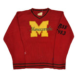 1983 Morecambe Unbranded College Sweater - Large Red Cotton