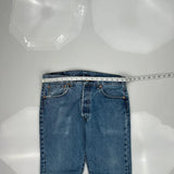 501 Levis Jeans - 33W 28L Blue Denim