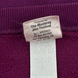 Made In USA Unbranded Monterey Jazz Festival 1993 Sweatshirt - XL Purple Cotton Blend