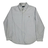 Ralph Lauren Striped Shirt - XL Blue Cotton