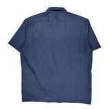 Dickies Short Sleeve Shirt - XL Blue Polyester Blend