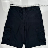Dickies Cargo Shorts - 34W 11L Black Cotton