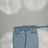 501 Levis Jeans - 30W 26L Light Wash Cotton