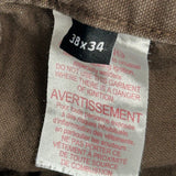 Unbranded Cargo Trousers - 36W 34L Brown Cotton