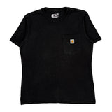Carhartt T-Shirt - Medium Black Cotton