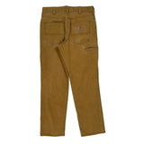 Carhartt Double Knee Carpenter Pants - 32W 30L Brown Cotton