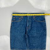 502 Levis Denim Shorts - 34W 10L Blue Cotton