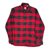 Levis Checked Flannel Shirt - XL Black Cotton