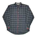 Tommy Hilfiger Checked Shirt - Large Blue Cotton