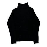 Age 7 Burberry London 1/4 Zip - Small Black Wool