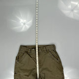 Loose Original Fit Carhartt Carpenter Trousers - 30W 36L Khaki Cotton
