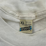 Maryland Lottery Screen Stars Single Stitch T-Shirt - XL White Cotton