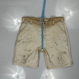 Carhartt Carpenter Shorts - 36W 10L Beige Cotton