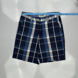 Ecko Unltd Checked Chino Shorts - 34W 10L Gray Cotton