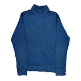 Age 14-16 Polo By Ralph Lauren 1/4 Zip - Large Blue Cotton