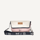 Double-Sided Crossbody Flop Bag soft pink