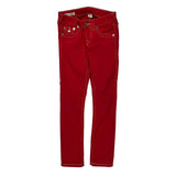 True Religion Skinny Jeans - 24W UK 2 Red Cotton
