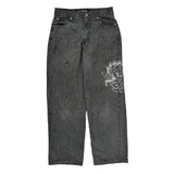 Southpole Graphic Jeans - 32W 30L Gray Cotton Blend