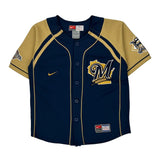 Age 6 Milwaukee Brewers Nike Mlb Jersey - XS Blue Polyester