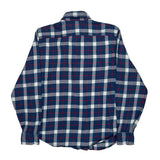 Ralph Lauren Checked Flannel Shirt - XL Blue Cotton