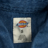 Dickies Denim Shirt - Small Blue Cotton