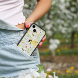 Clear Sweet Bees iPhone 12 Pro Max Case With Black Ridge