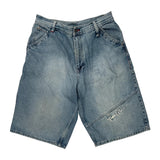 Unbranded Baggy Denim Shorts - 32W 11L Light Wash Denim