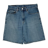 Levis Denim Shorts - 34W 11L Blue Denim