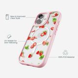 Clear Berry Pink iPhone 17 Case With Petal Pink Ridge (MagSafe included)