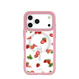 Clear Berry Pink iPhone 17 Pro Max Case With Petal Pink Ridge (MagSafe included)
