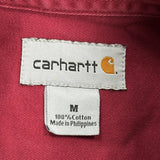 Carhartt Shirt - Medium Red Cotton