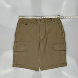 Duluth Cargo Shorts - 36W 11L Khaki Cotton
