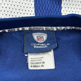 Age 8 Reebok New York Giants Football Jersey - Small Blue Polyester
