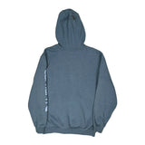 Carhartt Spellout Hoodie - Medium Blue Cotton