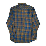 Quiksilver Checked Flannel Shirt - XL Blue Cotton
