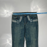 Dolce & Gabbana Spellout Jeans - 37W 32L Blue Cotton