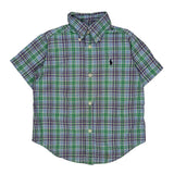 Age 2 Ralph Lauren Checked Short Sleeve Shirt - 3XS Multicoloured Cotton