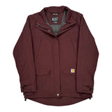 Storm Defender Carhartt Waterproof Jacket - Medium Burgundy Polyester