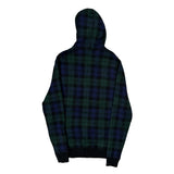 Polo By Ralph Lauren Checked Hoodie - Large Blue Cotton