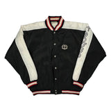 Playback Varsity Jacket - Medium Black Polyester
